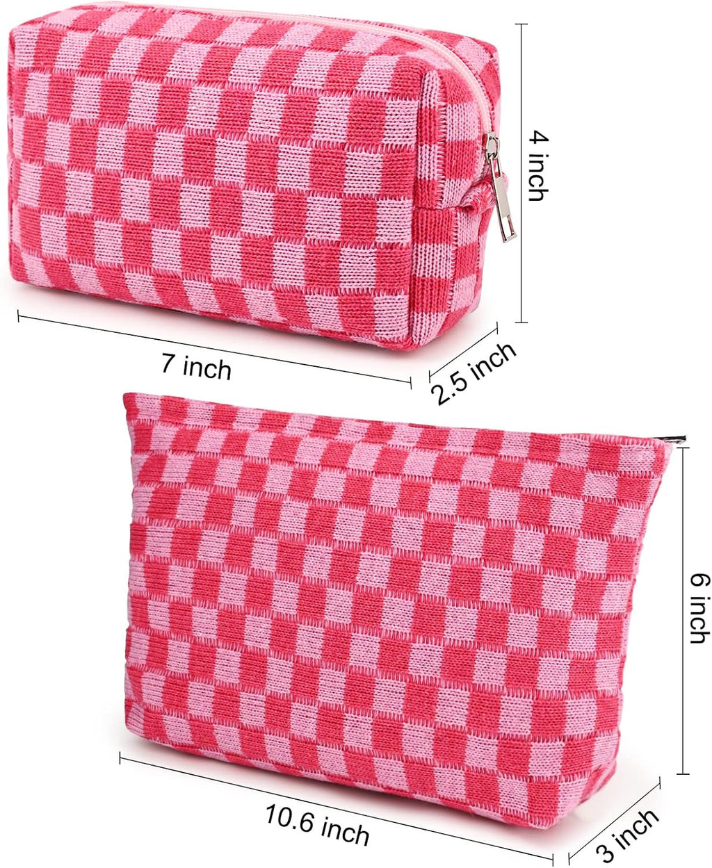Must-Have Checked Make-up Bag Set | Rosalyssa