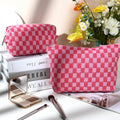 Must-Have Checked Make-up Bag Set | Rosalyssa
