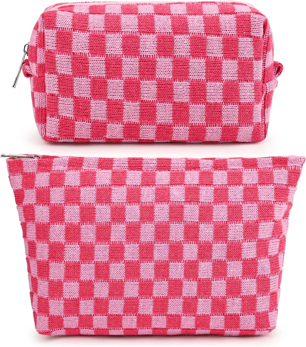 Must-Have Checked Make-up Bag Set | Rosalyssa