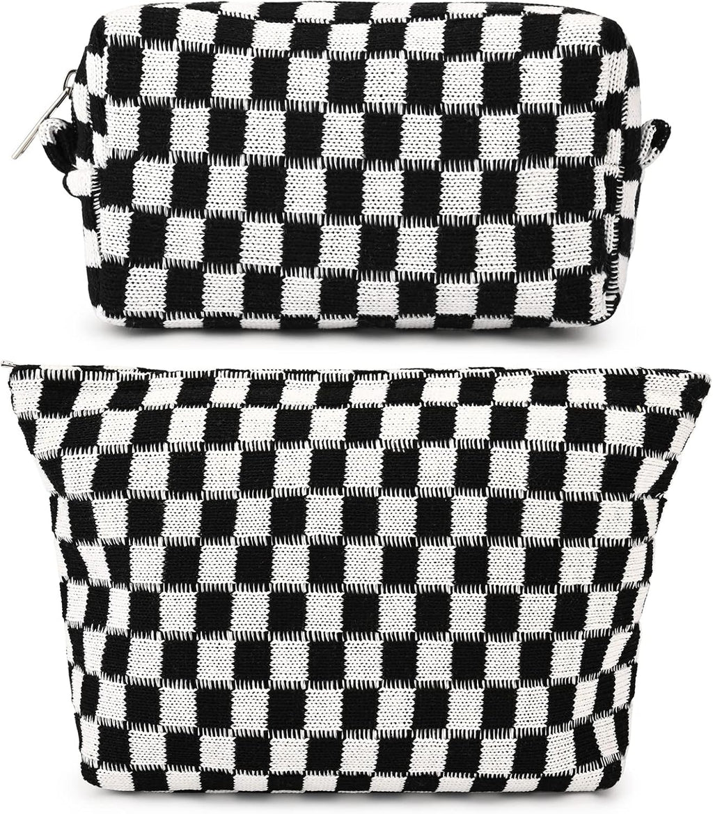 Must-Have Checked Make-up Bag Set | Rosalyssa
