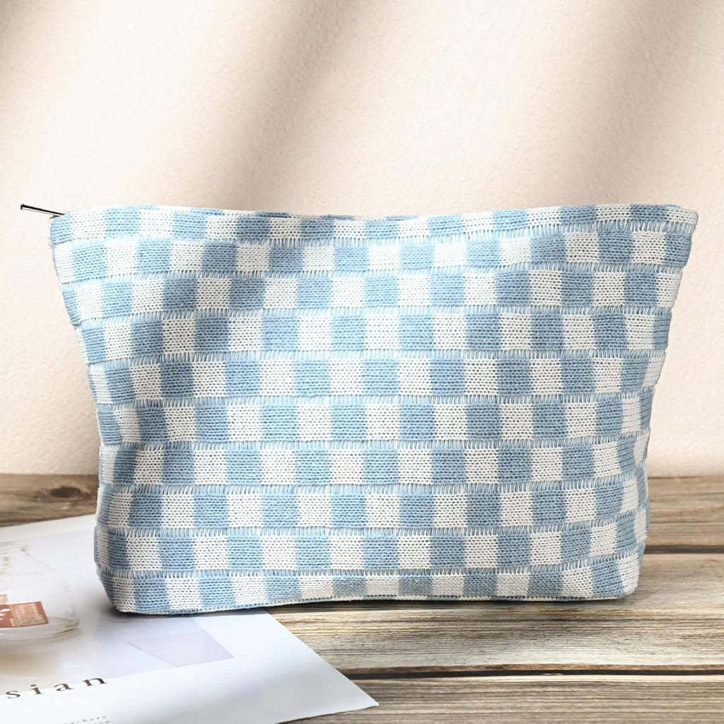 Must-Have Checked Make-up Bag Set | Rosalyssa