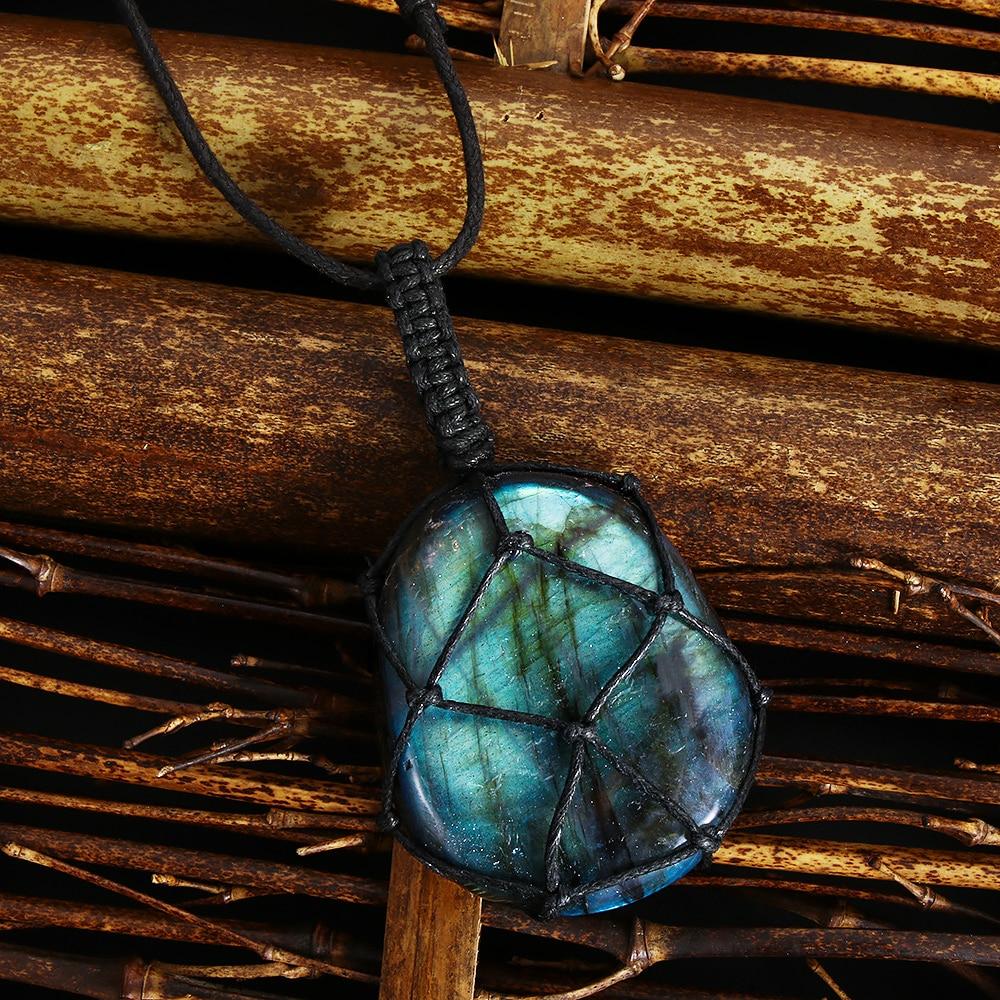 Mystical Labradorite Dragonheart Necklace - Aris | Rosalyssa