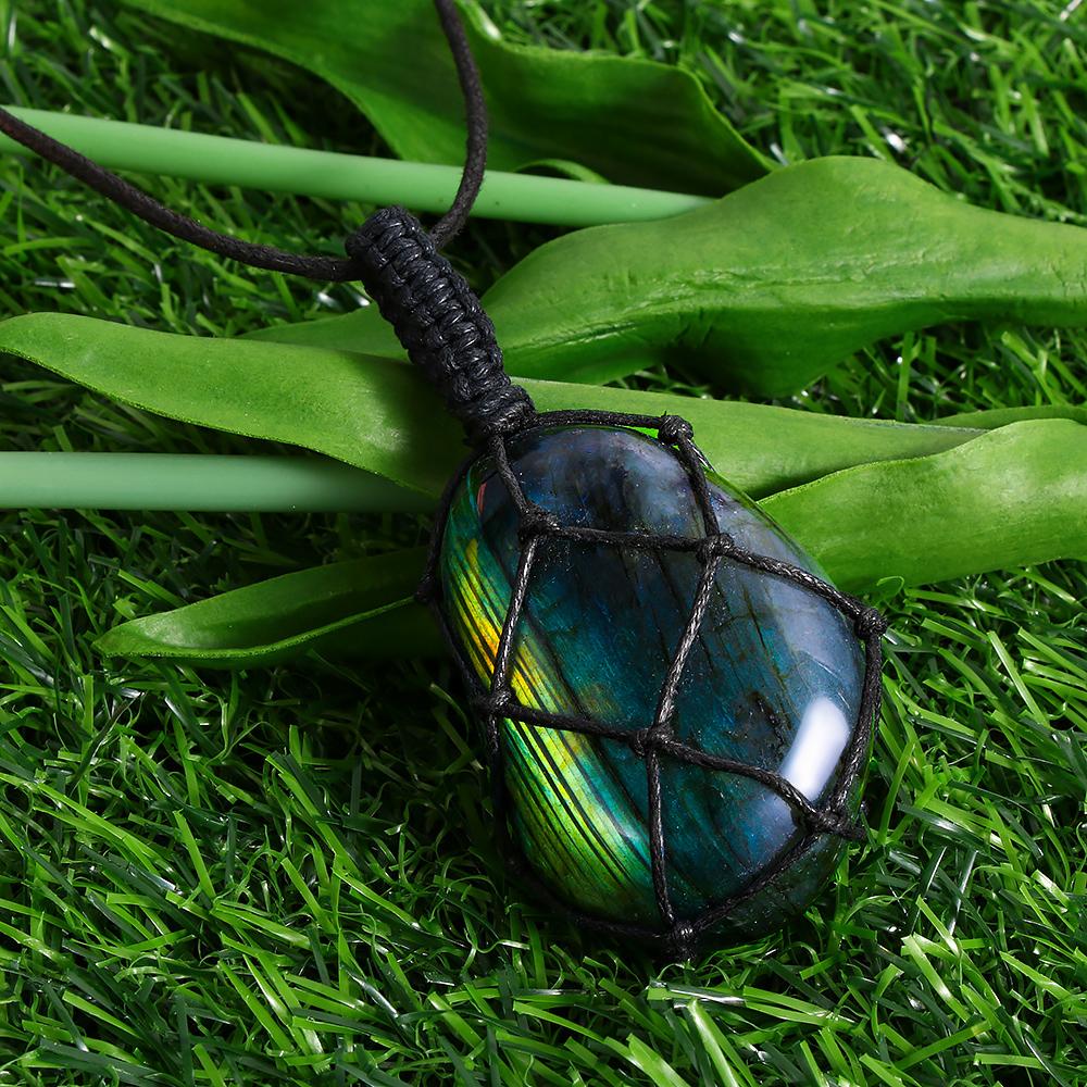 Mystical Labradorite Dragonheart Necklace - Aris | Rosalyssa