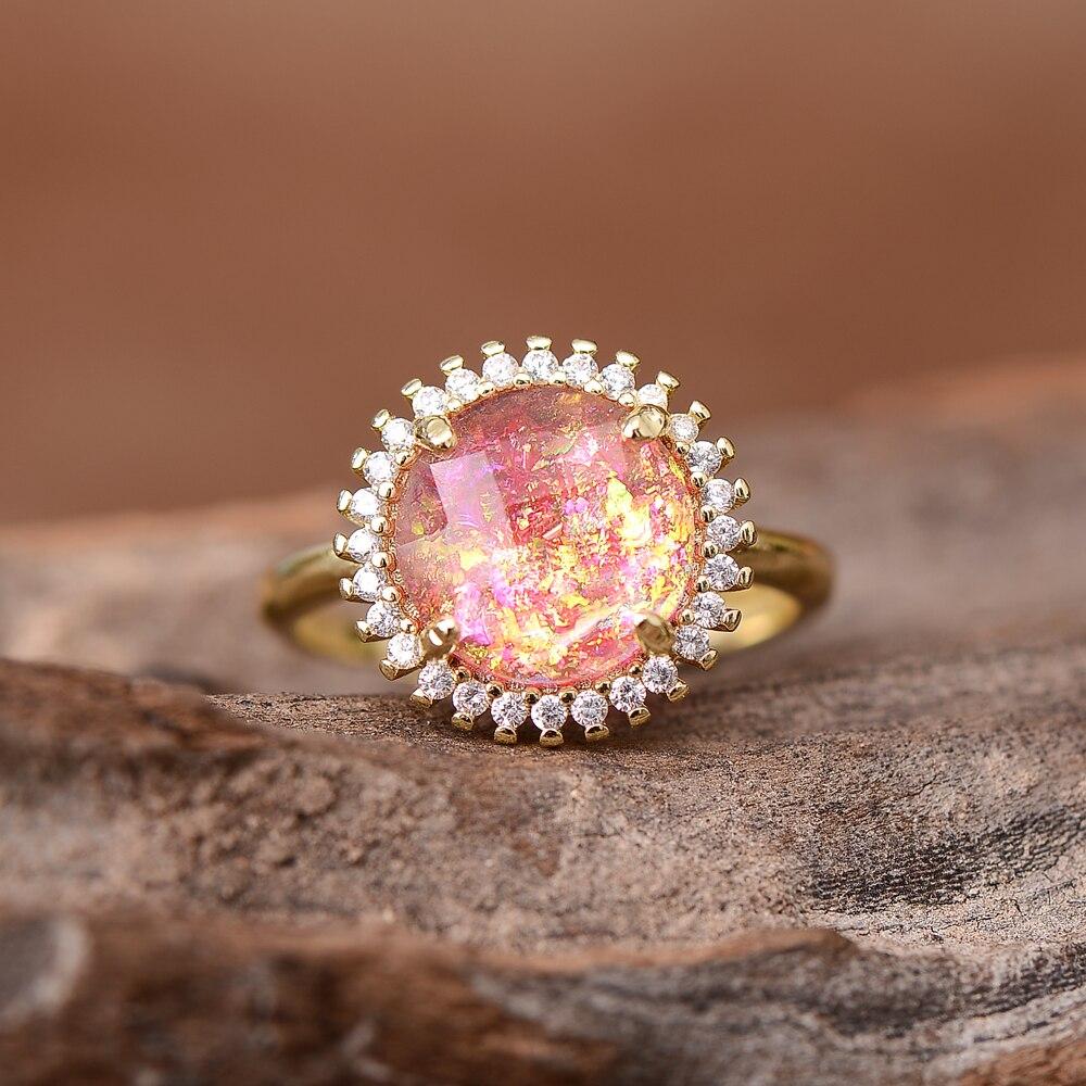 Anillo Cóctel Brillo Místico – Elowen | Rosalyssa