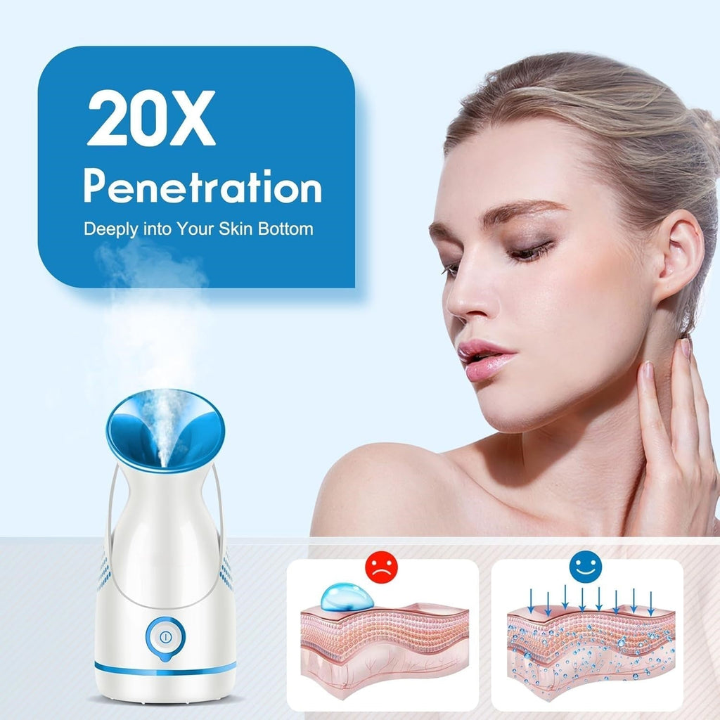 Nano Ionic Facial Steamer – Deep Cleanse & Hydrate Your Skin! | Rosalyssa