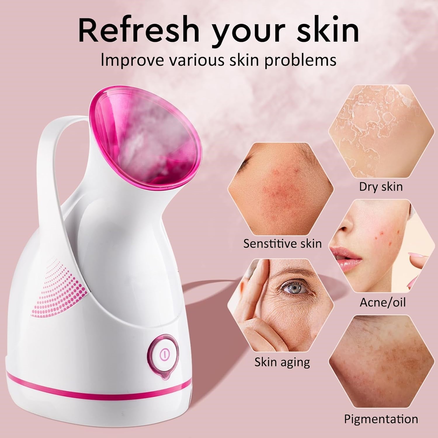 Nano Ionic Facial Steamer – Deep Cleanse & Hydrate Your Skin! | Rosalyssa