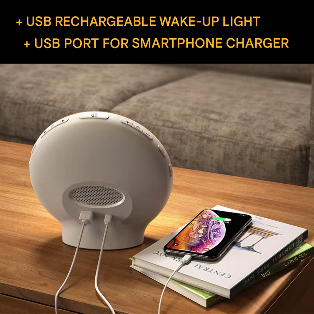 Ceas deșteptător natural cu lumină de trezire - GlowRise | Rosalyssa