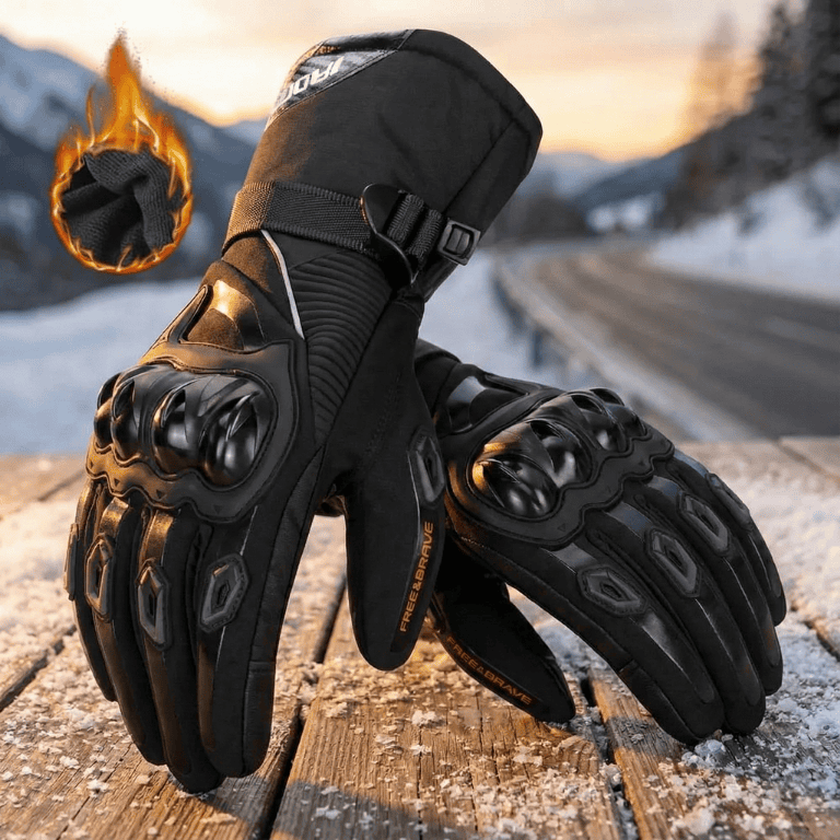 ArcticGuard Waterproof Moto Gloves Three Layer Insulation And Carbon Fiber Protection