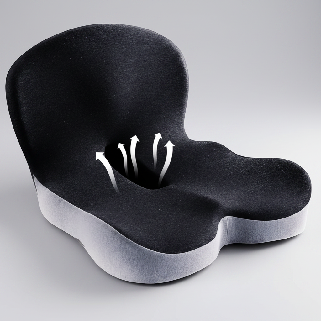 Memory Foam Seat Cushion For Office Chair Posture Support