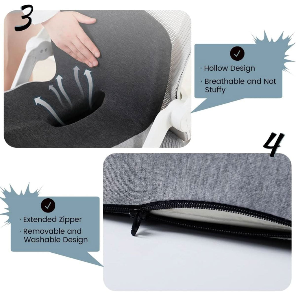 Memory Foam Seat Cushion For Office Chair Posture Support