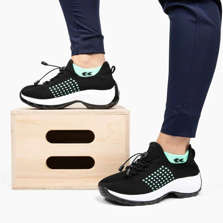 Damen Elastische Stütz-Orthopädische Sneakers Schuhe