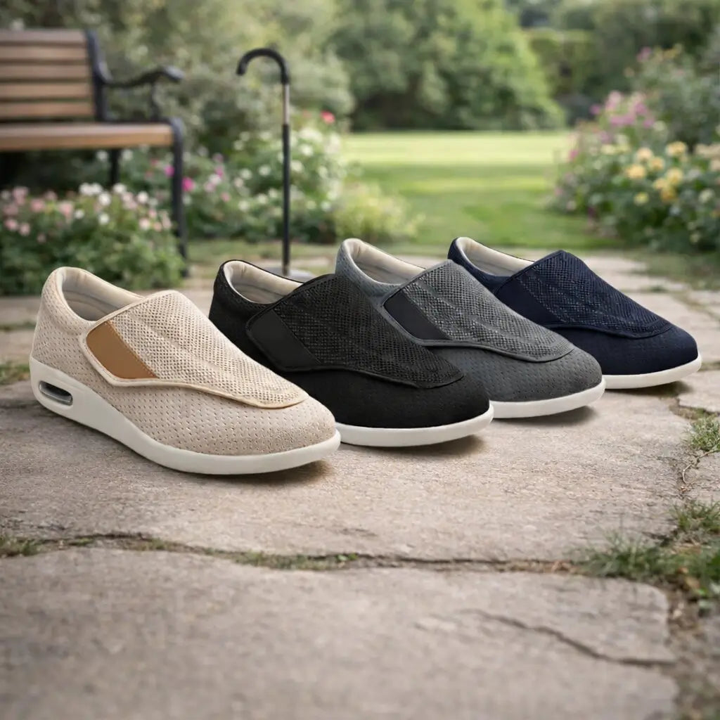 Bred passform slip-on tursko for komfort hele dagen, lettvekt