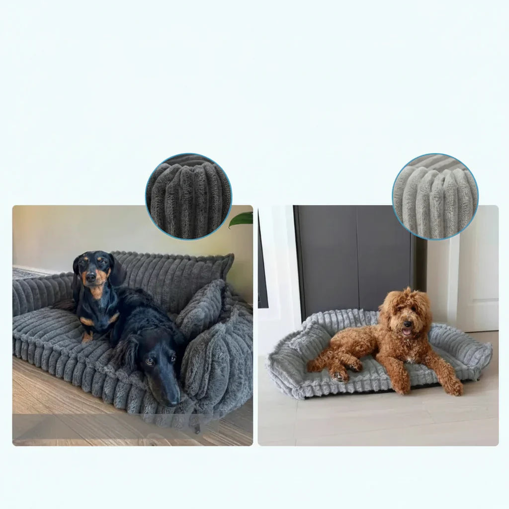 Sofá Cama Grande para Perro con Bordes Elevados y Funda Lavable
