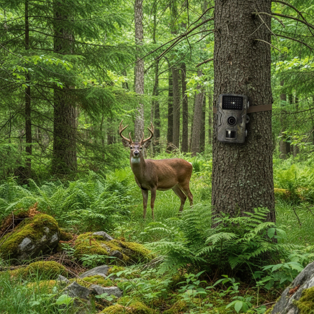Nachtzichtcamera voor wilde dieren met infrarood bewegingsdetectie voor buitenpaden