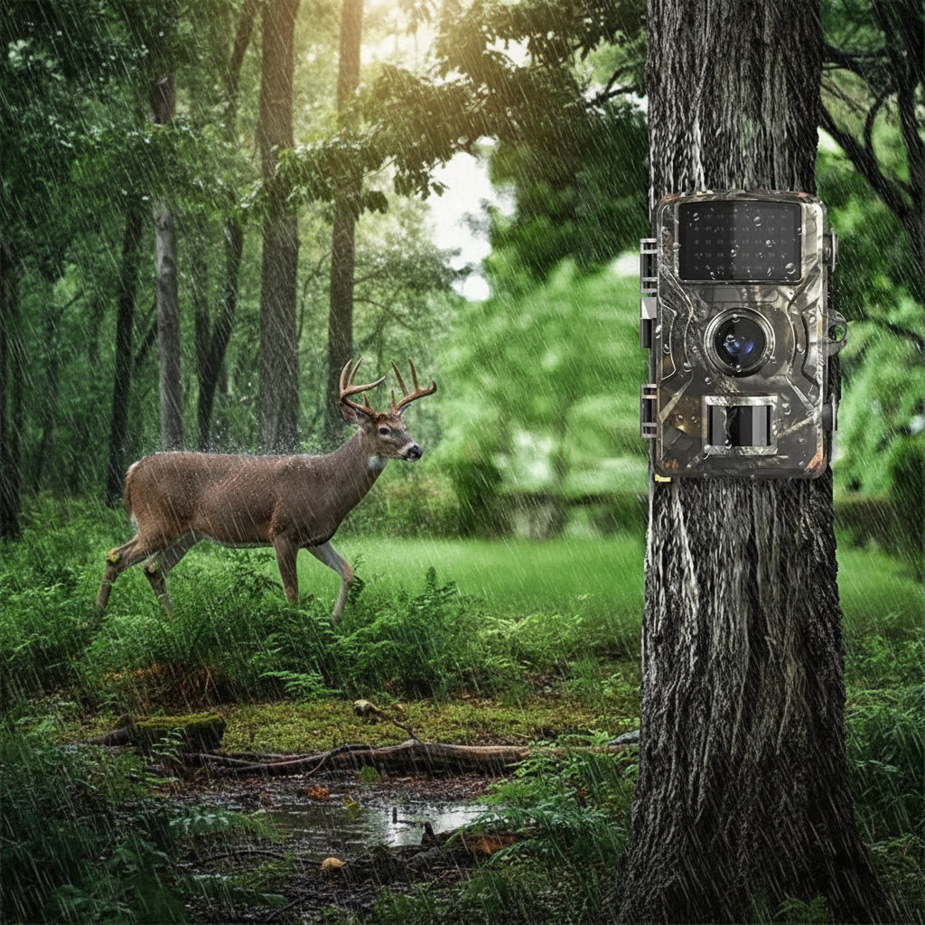 Nachtzichtcamera voor wilde dieren met infrarood bewegingsdetectie voor buitenpaden