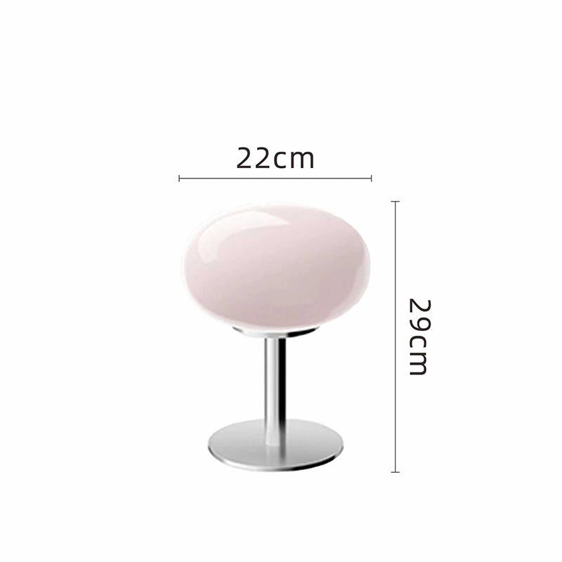 Aurelia Italian Glass Egg Table Lamp With Ambient LED Lighting