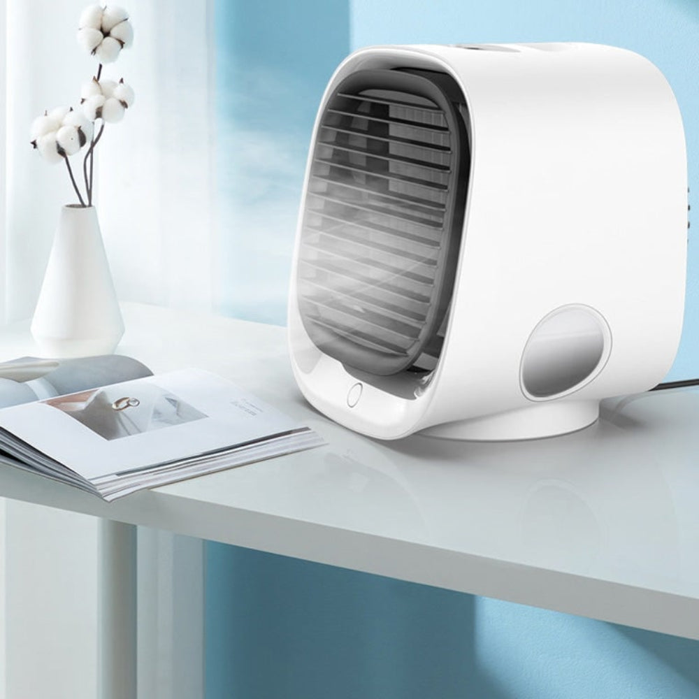 Mini osobní ochlazovač vzduchu s přenosným ventilátorem pro každodenní použití