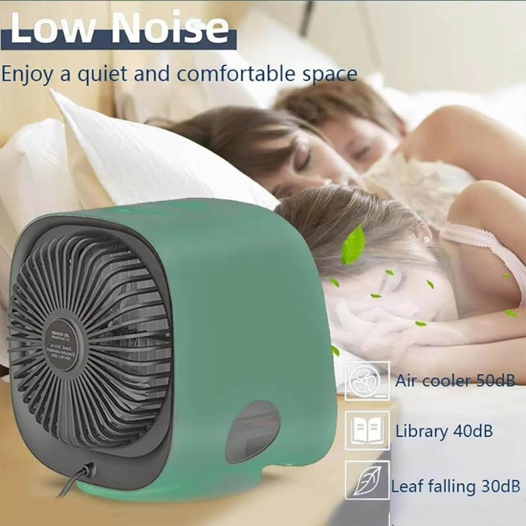 Přenosná osobní klimatizace s USB napájením, mini ventilátor pro osobní chlazení