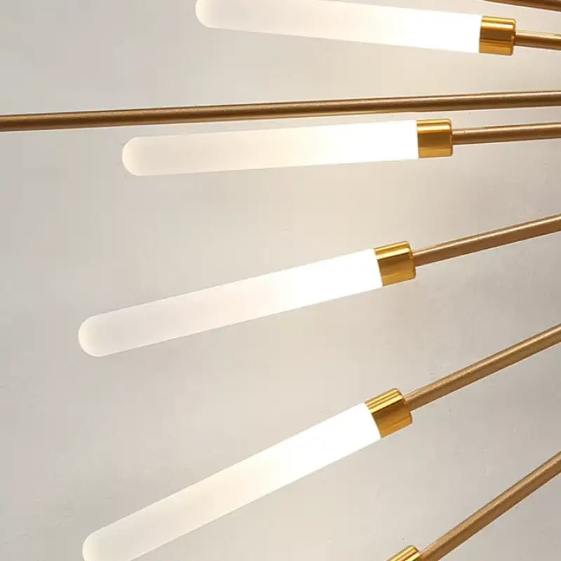 Italian Tube Ceiling Light In Aluminum And Acrylic LED G9 60W Modern Living Room