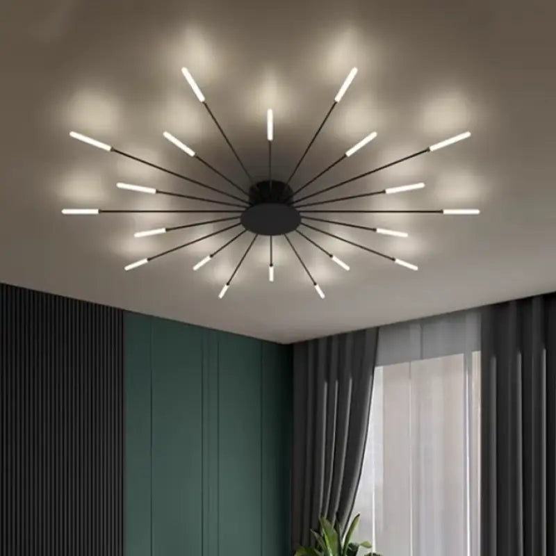 Italian Tube Ceiling Light In Aluminum And Acrylic LED G9 60W Modern Living Room