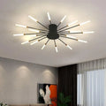 Italian Tube Ceiling Light In Aluminum And Acrylic LED G9 60W Modern Living Room