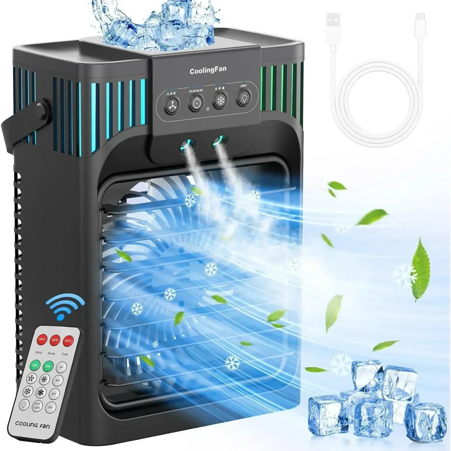 Portable Desktop Air Conditioner With Remote Control