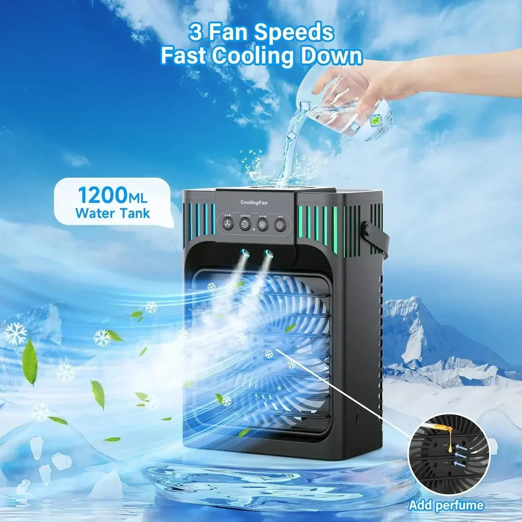 Portable Desktop Air Conditioner With Remote Control