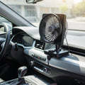Přenosný USB ventilátor do auta pro chlazení vzduchu na cestách