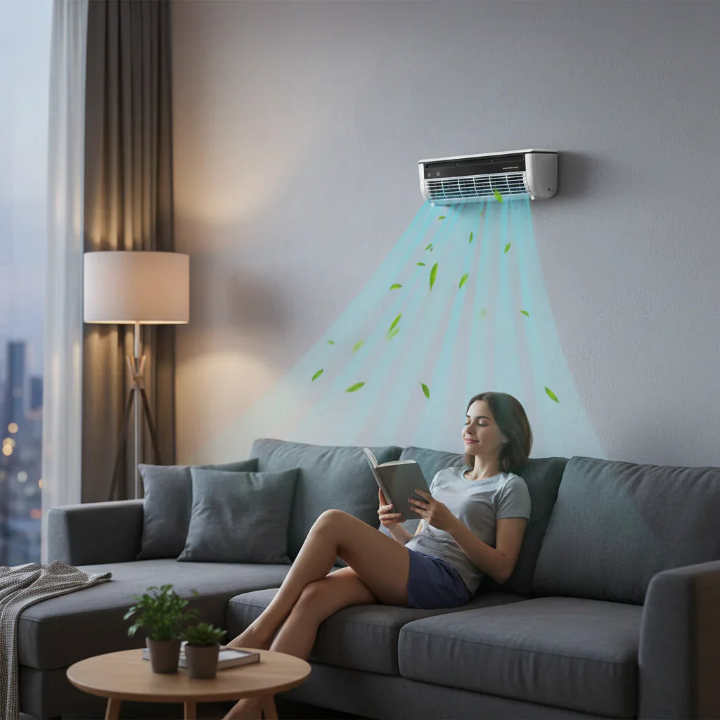 Climatiseur portable mural avec télécommande