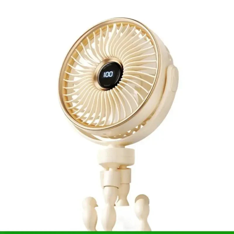 Foldable Clip On Battery Powered Fan Portable And Adjustable