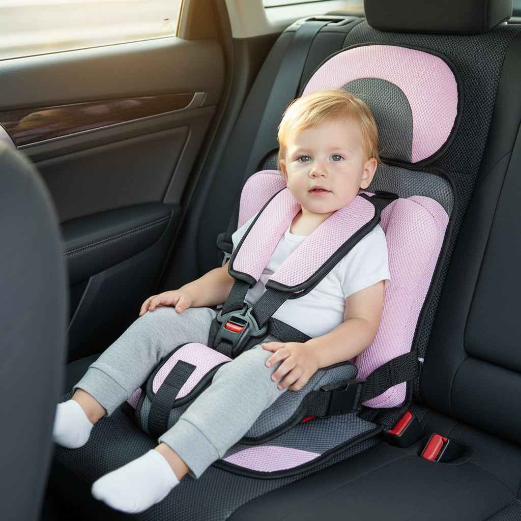 Lightweight Travel Car Seat With Adjustable Harness
