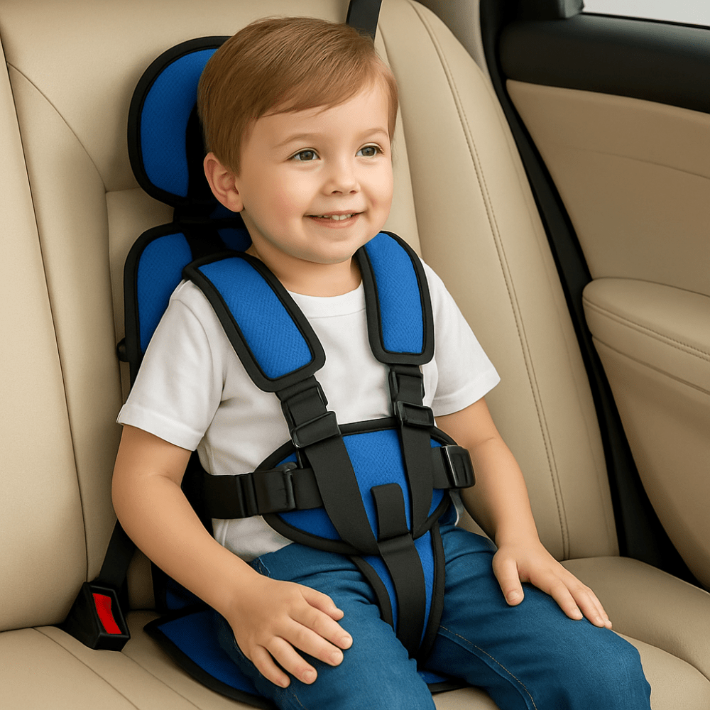 Compact Portable Travel Booster For Car Seat With Harness