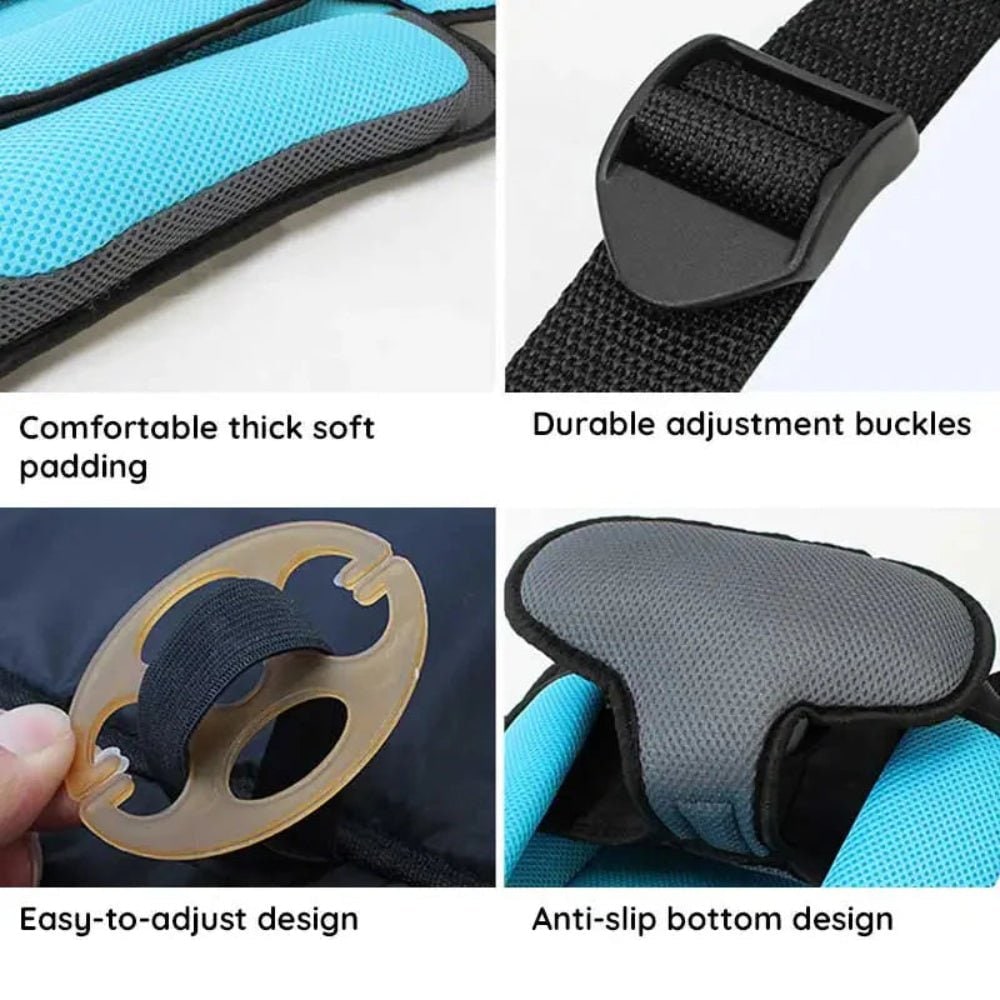 Compact Portable Travel Booster For Car Seat With Harness