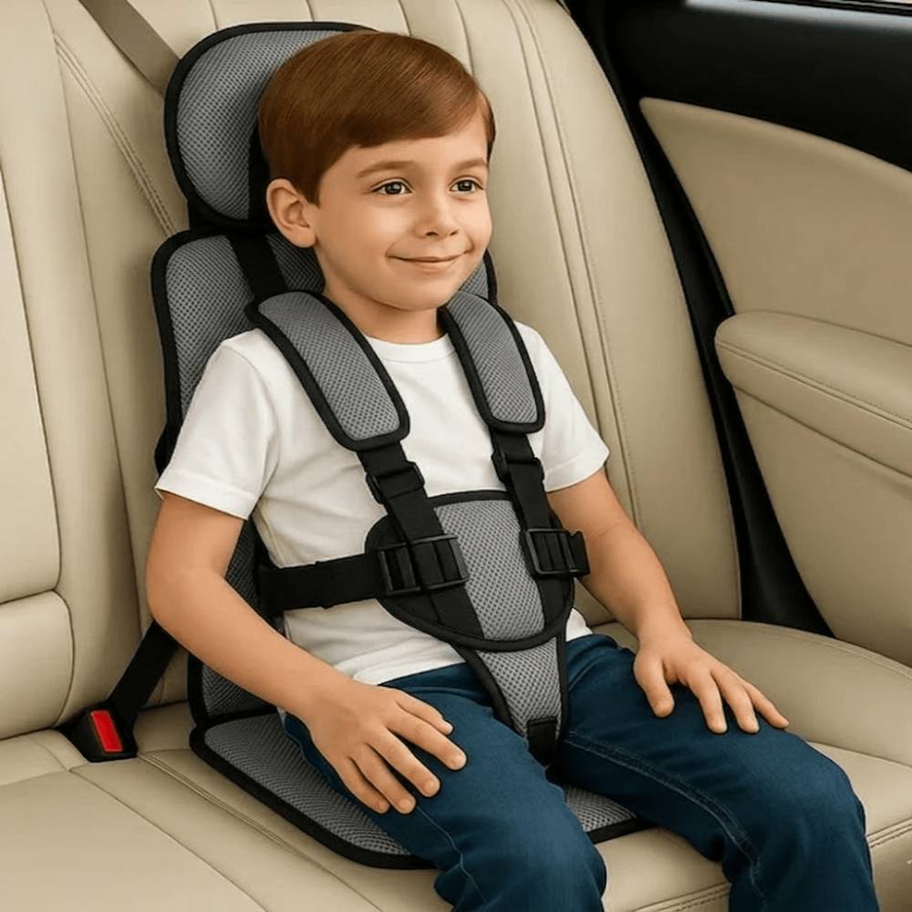 Compact Portable Travel Booster For Car Seat With Harness
