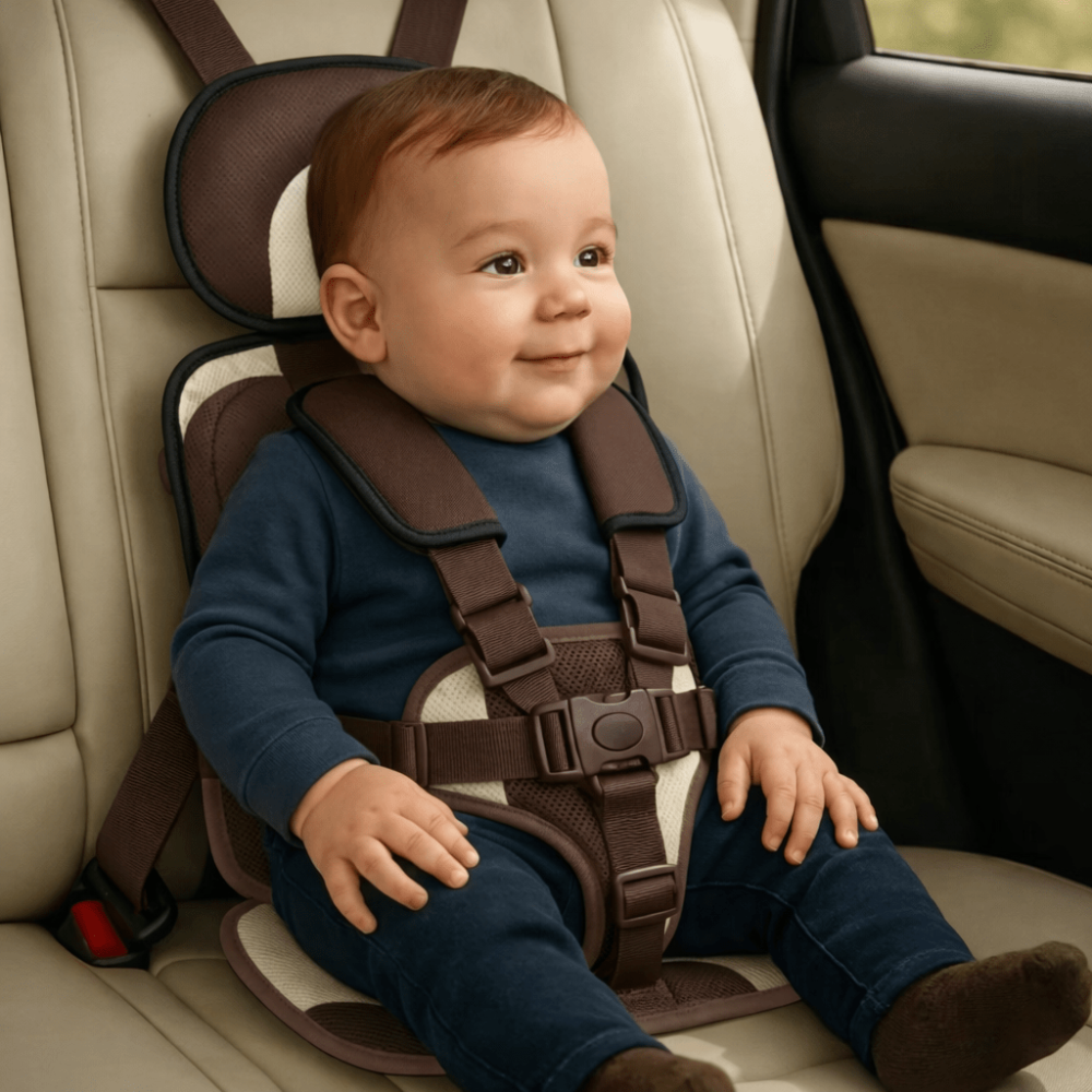 Compact Portable Travel Booster For Car Seat With Harness