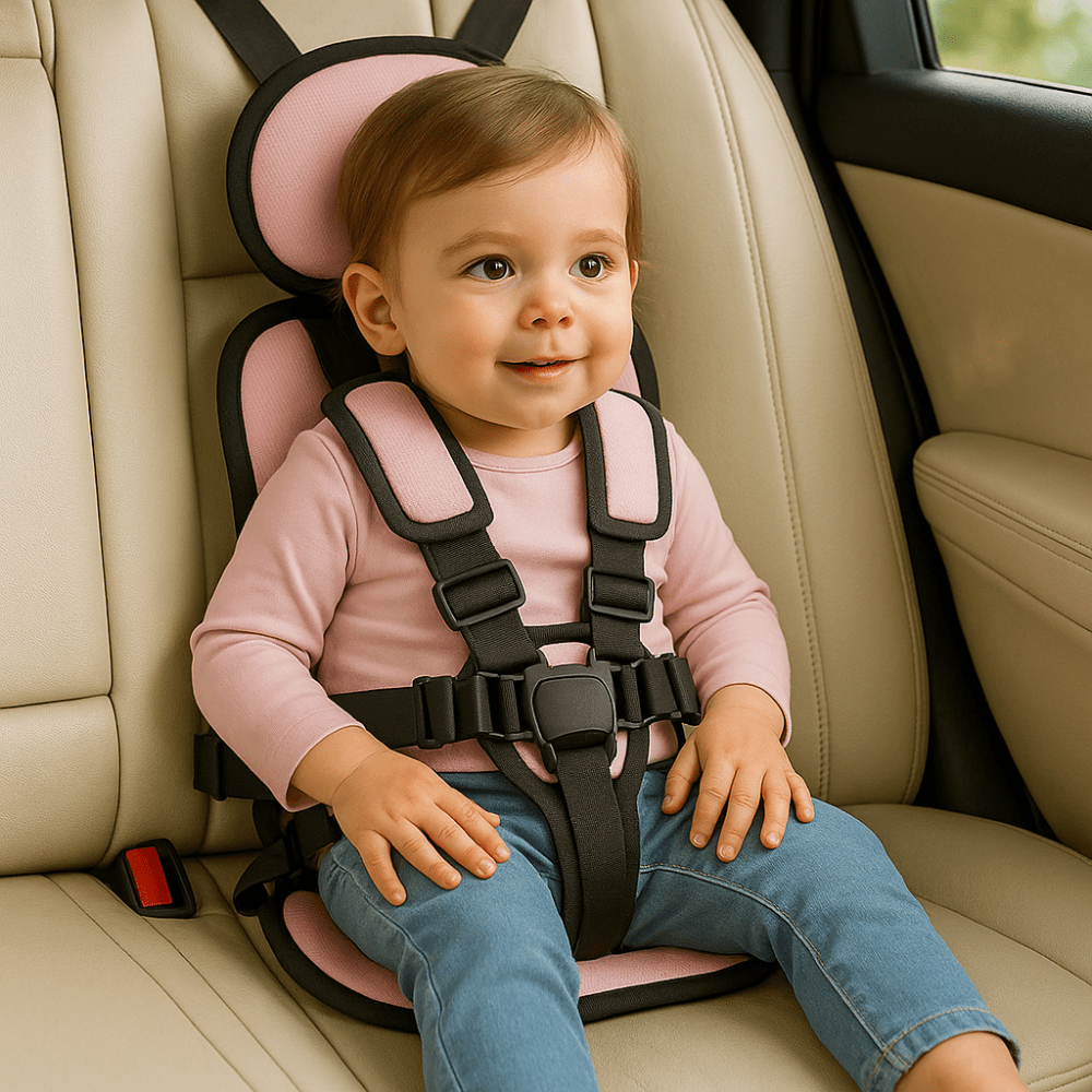 Compact Portable Travel Booster For Car Seat With Harness