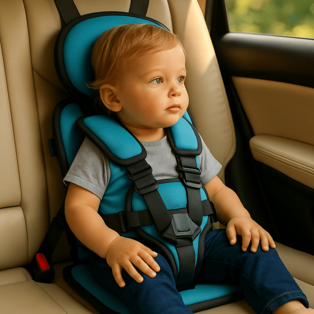 Compact Portable Travel Booster For Car Seat With Harness
