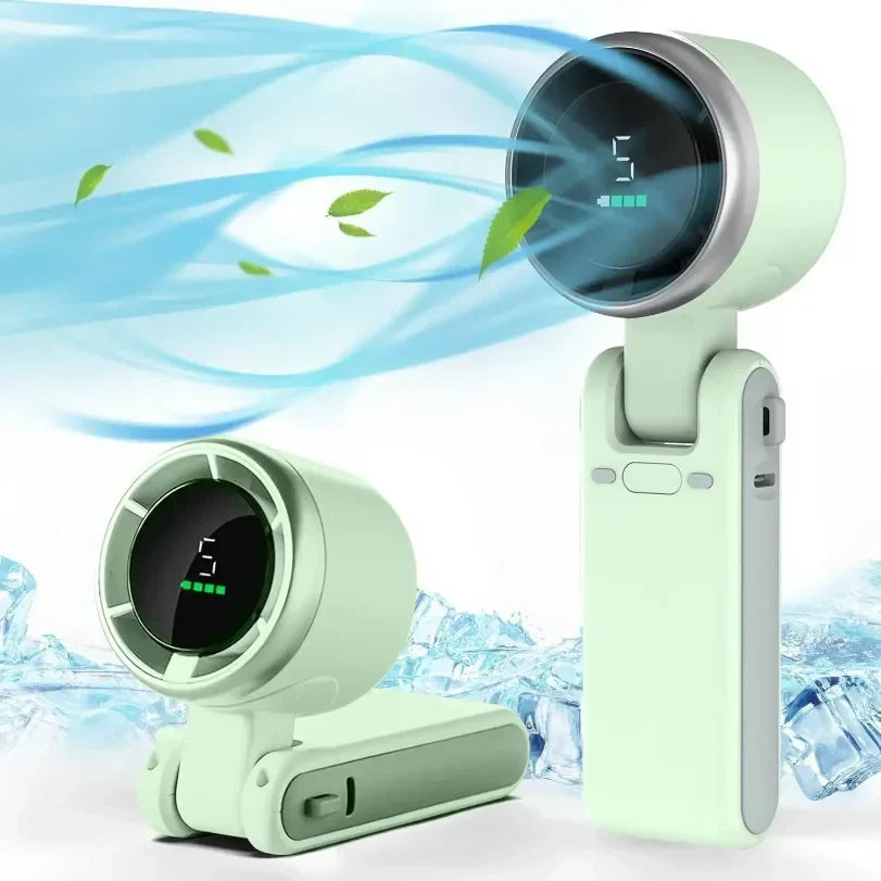 Rechargeable Neck Clip-On Mini Fan For Personal Use