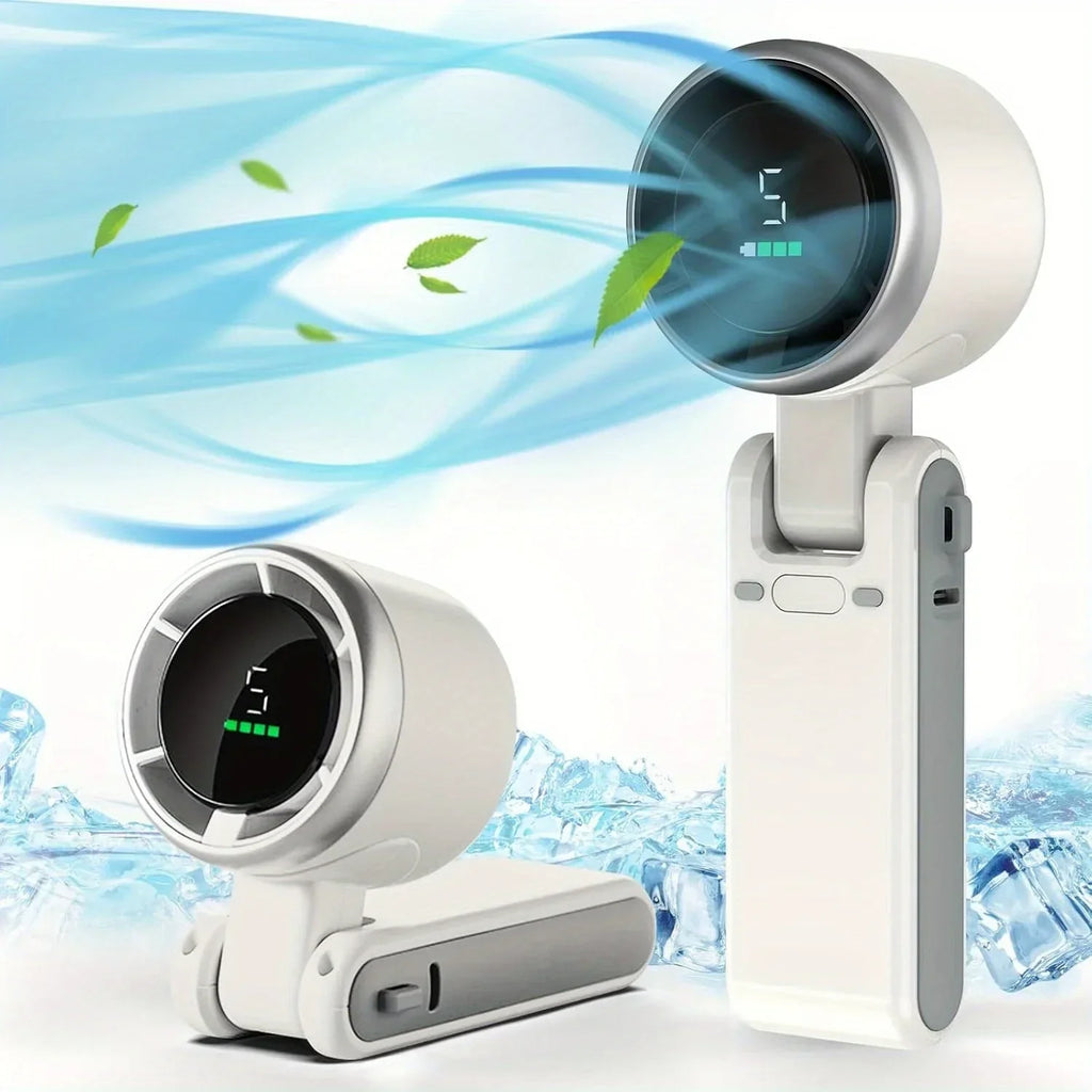 Rechargeable Neck Clip-On Mini Fan For Personal Use