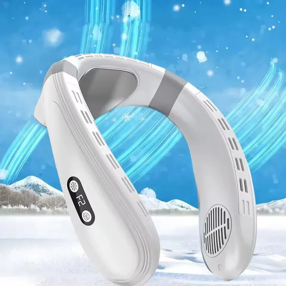 Rechargeable Neck Fan With Clip On Adjustable Design For Easy Cooling