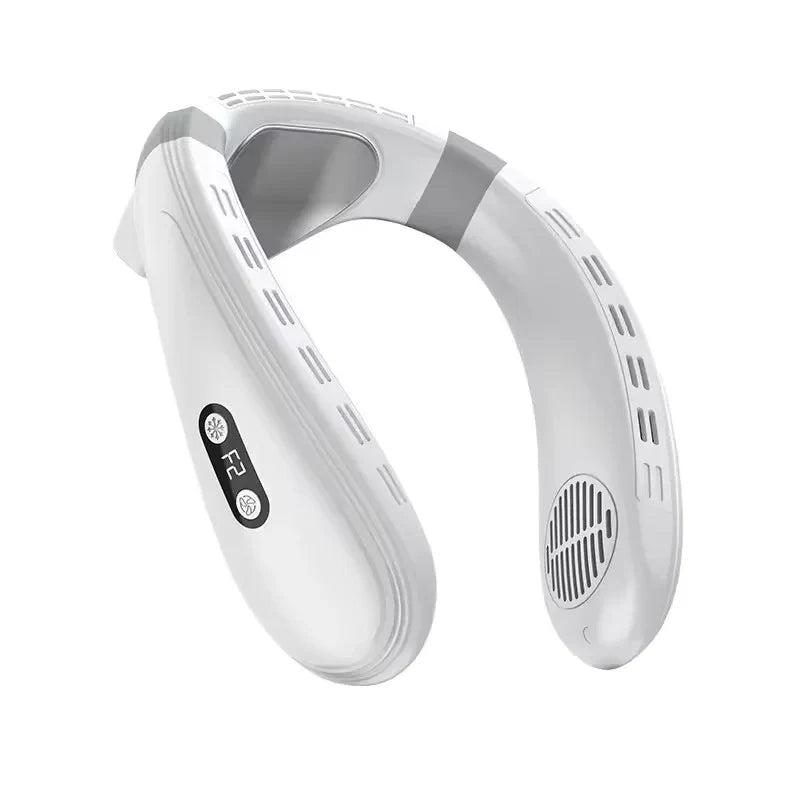 Rechargeable Neck Fan With Clip On Adjustable Design For Easy Cooling