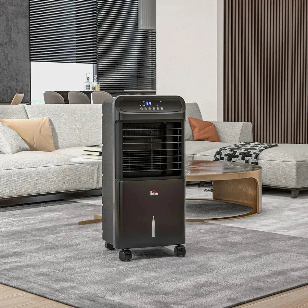 Compact Portable Swamp Cooler With Fan And Timed Settings