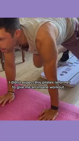 Draagbare Pilates Reformer-plank met verstelbare weerstandsbanden
