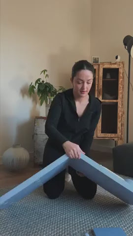 Draagbare Pilates Reformer-plank met verstelbare weerstandsbanden