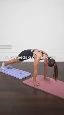 Draagbare Pilates Reformer-plank met verstelbare weerstandsbanden