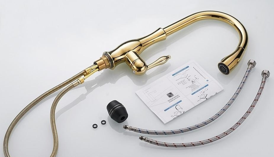 NovaFlow Modern Kitchen Faucet With Pull-Out Spray