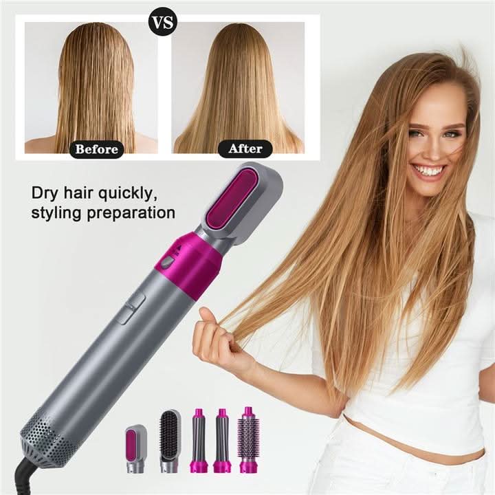 AeroLux 5-in-1 Haartrockner Und Styler Für Volumen, Locken Und Schutz