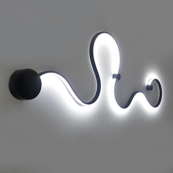Elegancka nowoczesna lampa ścienna z akrylowym LED do wnętrz