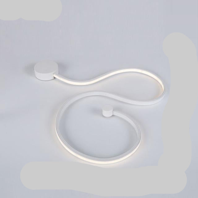 Elegancka nowoczesna lampa ścienna z akrylowym LED do wnętrz