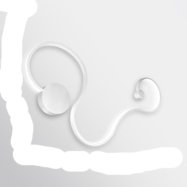 Elegancka nowoczesna lampa ścienna z akrylowym LED do wnętrz
